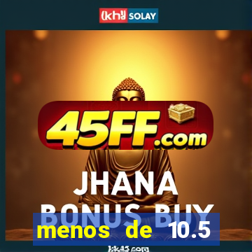 menos de 10.5 escanteios o que significa